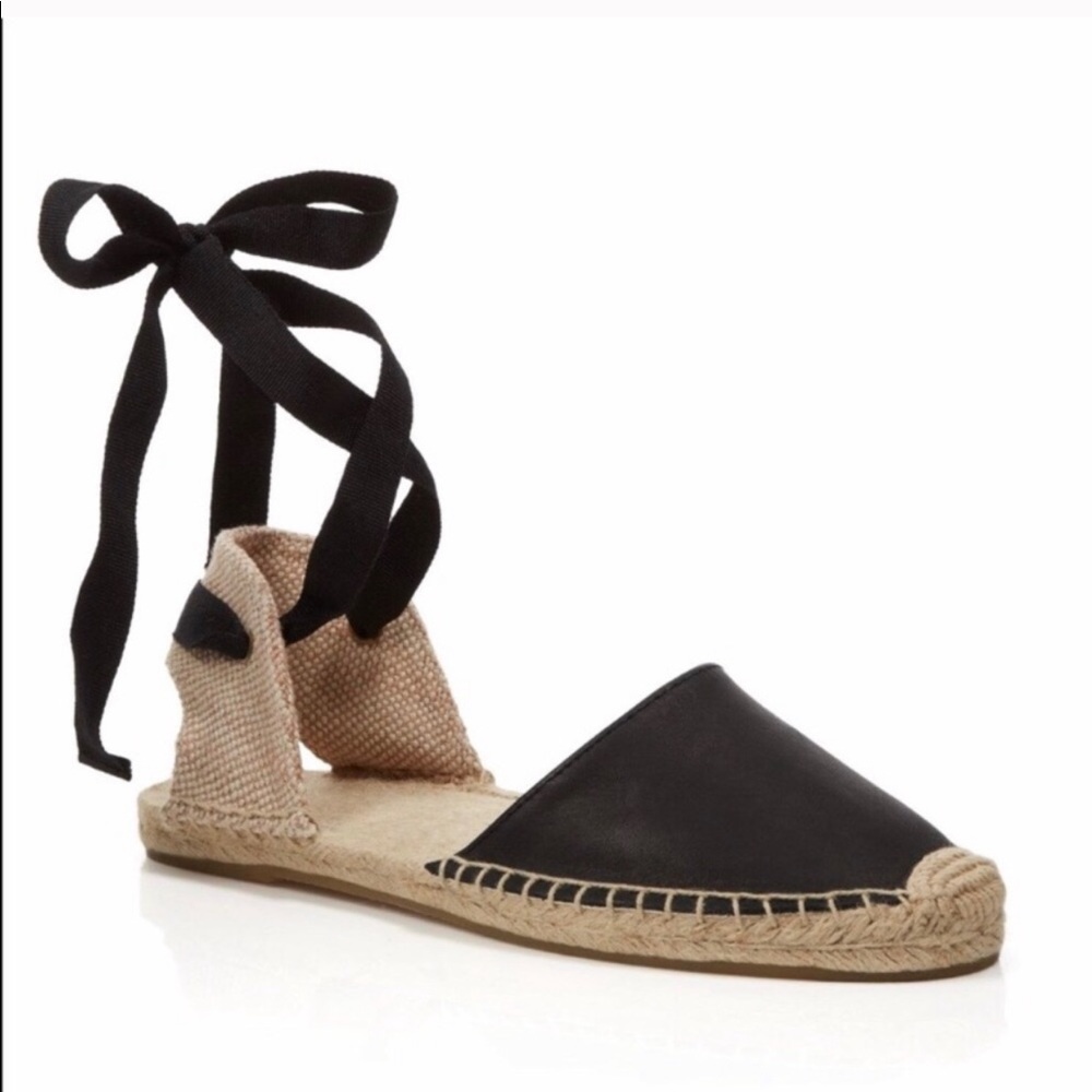 Soludos black leather